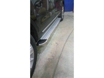 Пороги алюминиевые Opal   для Mercedes-Benz X-Class 2018-2021