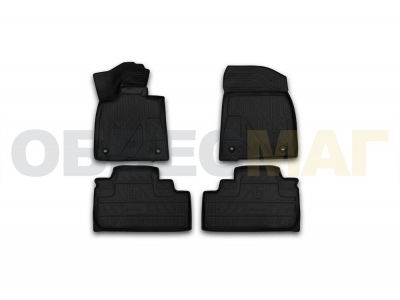 Коврики 3D в салон полиуретан 4 штуки Element для Lexus RX 2015-2021