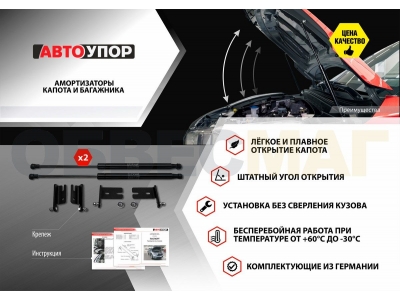 Амортизаторы багажника Автоупор, 2 шт. для Kia Rio 2017-2021
